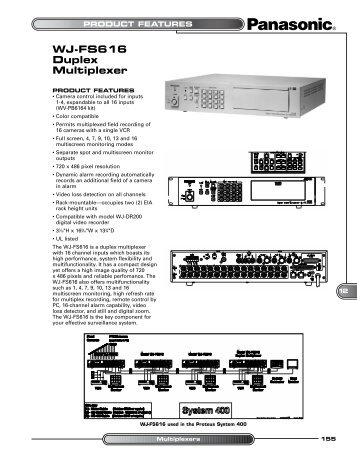 WJ-FS616 Duplex Multiplexer - bcs.tv