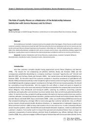 Aygul ISAYEVA, The Role of Loyalty Phases as a Moderator of the ...