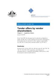 RG 102 - Australian Securities and Investments Commission