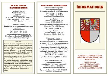 Informationen der AuslÃ¤nderbehÃ¶rde des Landkreises Barnim - VHS