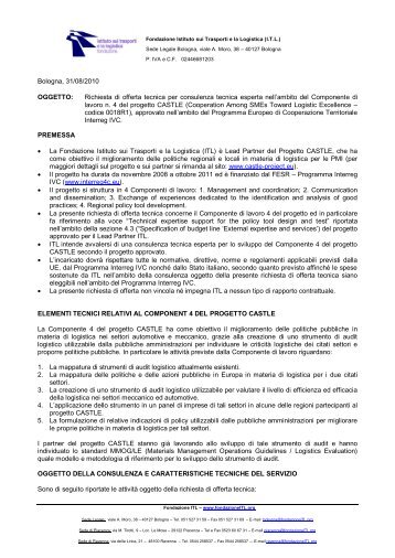 Official headed paper - Fondazione Istituto sui Trasporti e la Logistica