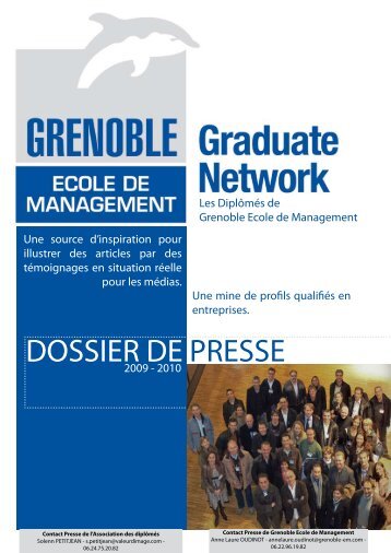 DOSSIER DE PRESSE - Grenoble Ecole de Management