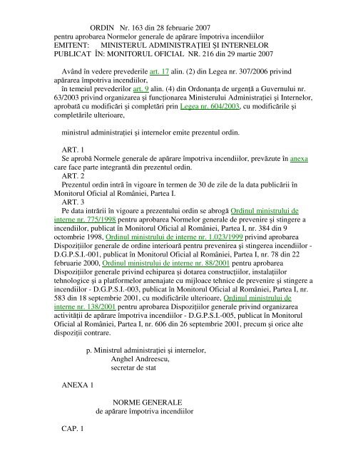 omai 163 din 28.02 2007 - Oficiul Juridic ISJ Iasi