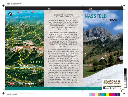 NASSFELD - Geopark Karnische Alpen