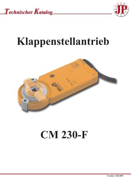 Klappenstellantrieb CM 230-F - Pichler