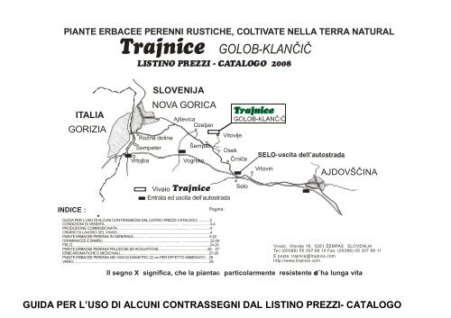 italia slovenija - Trajnice Golob - KlanÄiÄ