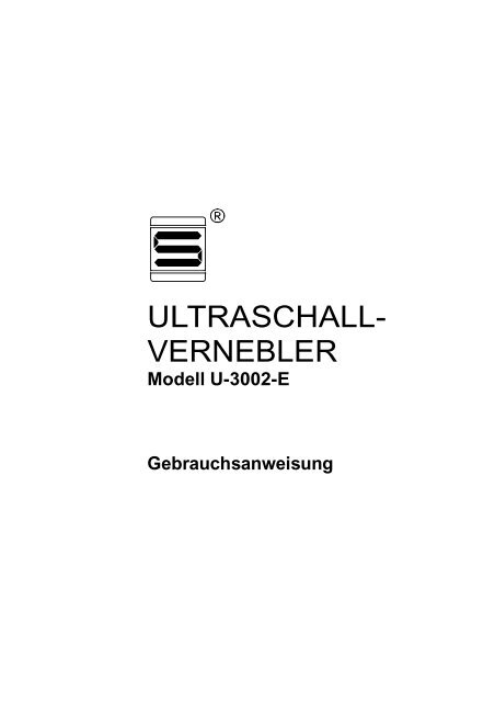 ULTRASCHALL- VERNEBLER - OxyCare GmbH