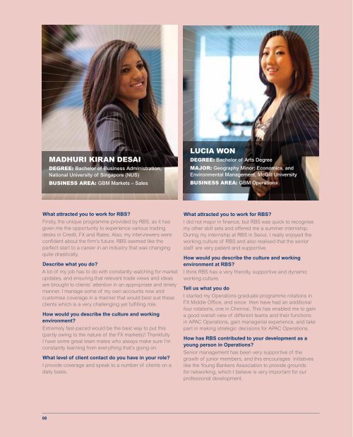 RBS Brochure - Career Planning and Development Centre