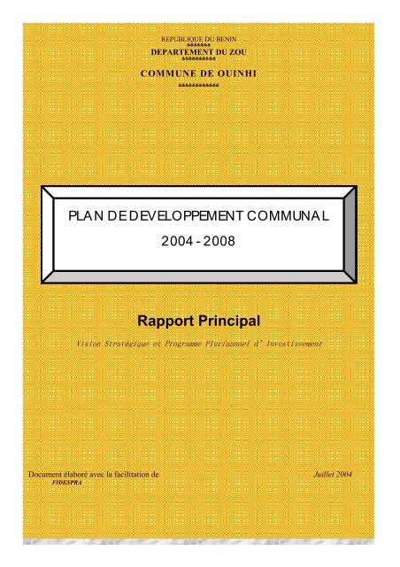 Rapport Principal Rapport Principal - Association Nationale des ...