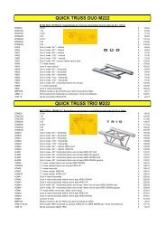 QUICK TRUSS DUO M222 QUICK TRUSS TRIO M222