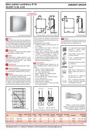 MalÃ© radiÃ¡lnÃ­ ventilÃ¡tory IP 45 SILENT U 90, A 90 - klimasystem.sk