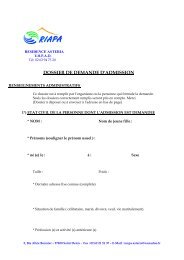dossier administratif - ORIAPA