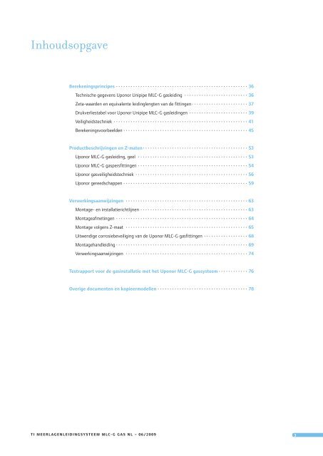 Uponor MLC-G Meerlagenleidingsysteem voor gasinstallaties