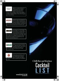 Personalised PDF - Chilli Bar & Kitchen