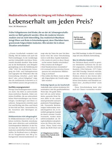 Lebenserhalt um jeden Preis? - Babypartner.de