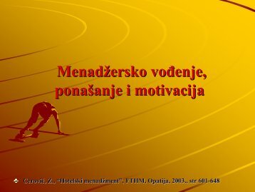 MenadÅ¾ersko voÄenje, ponaÅ¡anje i motivacija - LUMENS