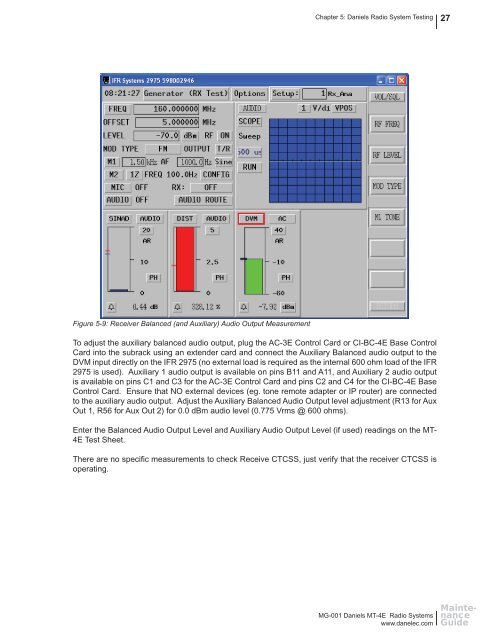 MT-4E Analog and P25 Digital Radio Systems - Daniels Electronics