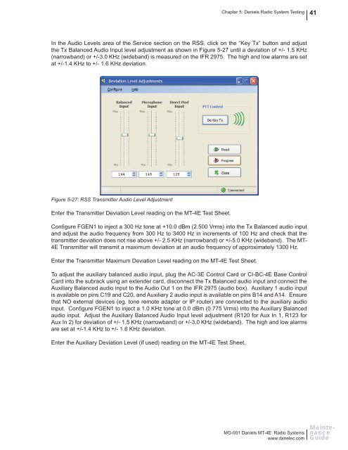 MT-4E Analog and P25 Digital Radio Systems - Daniels Electronics