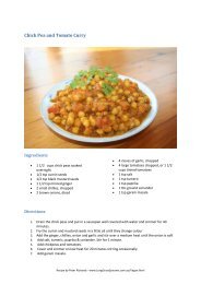 Chick Pea and Tomato Curry - Long Grass Systems