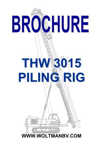 THW 3015 pile driver - AGD Equipment
