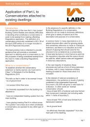 Application of Part L to Conservatories attached to existing ... - LABC