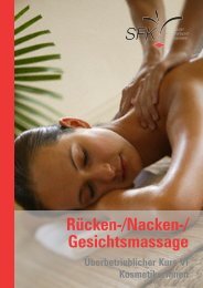 Rücken-/Nacken-/ Gesichtsmassage - SFK Schweizer Fachverband ...