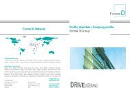 Profilo aziendale / Company profile Formel D Group Formel D Network