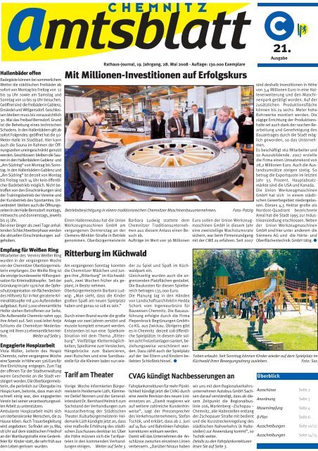 Öffentliche Ausschreibung - Chemnitz