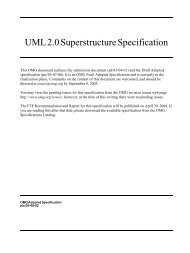 UML 2.0 Superstructure Specification