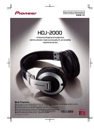 HDJ-2000 NEW - Pioneer