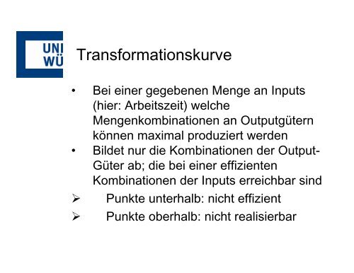 Transformationskurve von Freitag