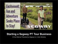 Starting a Segway PT Tour Business