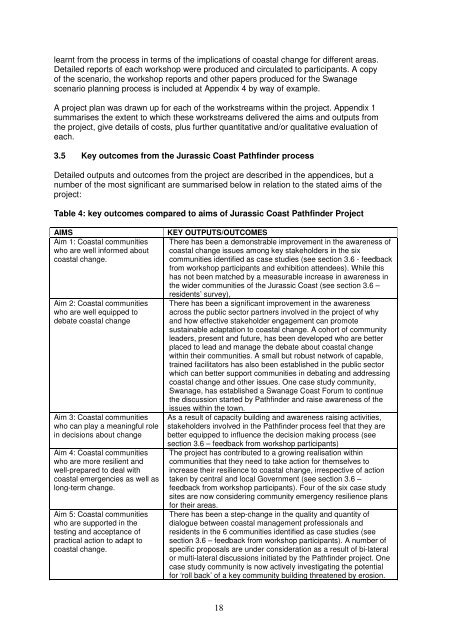 Final Report to DEFRA - Jurassic Coast