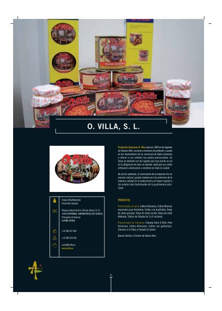 O. VILLA, S. L. - Asturex