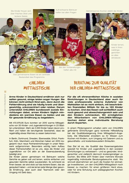 Tätigkeitsbericht 2011 auf Seiten 24-29 (PDF) - Children for a better ...