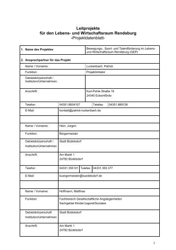 Projektdatenblatt - Institut Raum & Energie