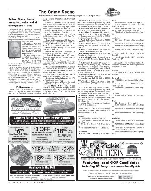 Aeration - Carolina Weekly Newspapers