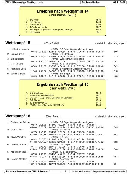 Ergebnisse 2. DMS-Durchgang 2. Bundesliga (PDF-Datei