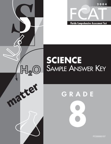 Answer Key Book - Bureau of K-12 Assessment - Florida ...