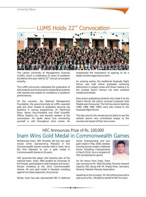 Magazine October 2010 - Higher Education Commission