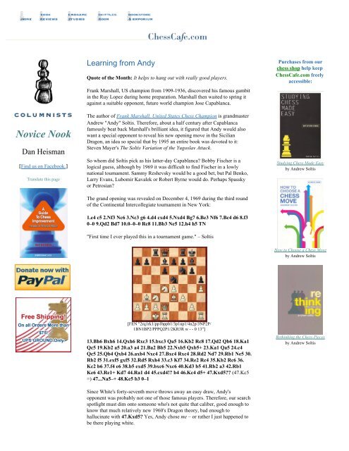 Chess Analysis Spotlight – Annotated Variations