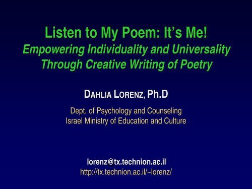 Listen To My Poem It S Me