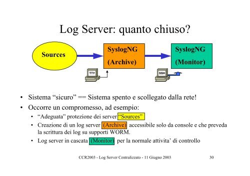 Log Server Centralizzato - Infn