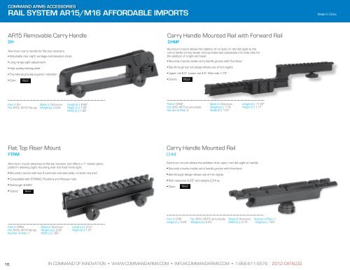 command arms accessories catalog - Public Safety Equipment ...