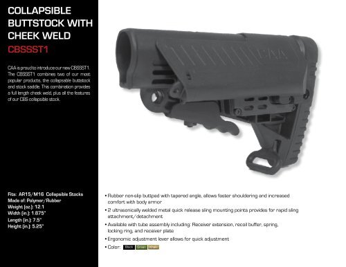 command arms accessories catalog - Public Safety Equipment ...