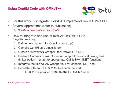 A 6LoWPAN Simulation Model for OMNeT++ - International ...