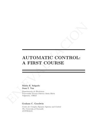 AUTOMATIC CONTROL: A FIRST COURSE