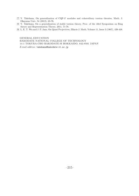 Proceedings of the 44th Symposium on Ring Theory and ...