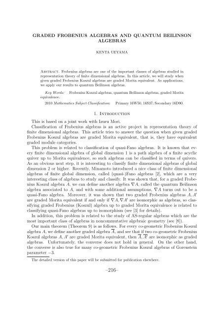 Proceedings of the 44th Symposium on Ring Theory and ...