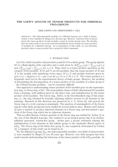 Proceedings of the 44th Symposium on Ring Theory and ...